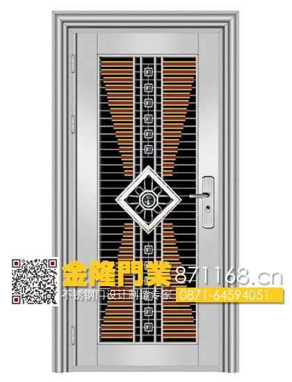 云南昆明不銹鋼門廠 不銹鋼防盜門 金隆門業(yè)